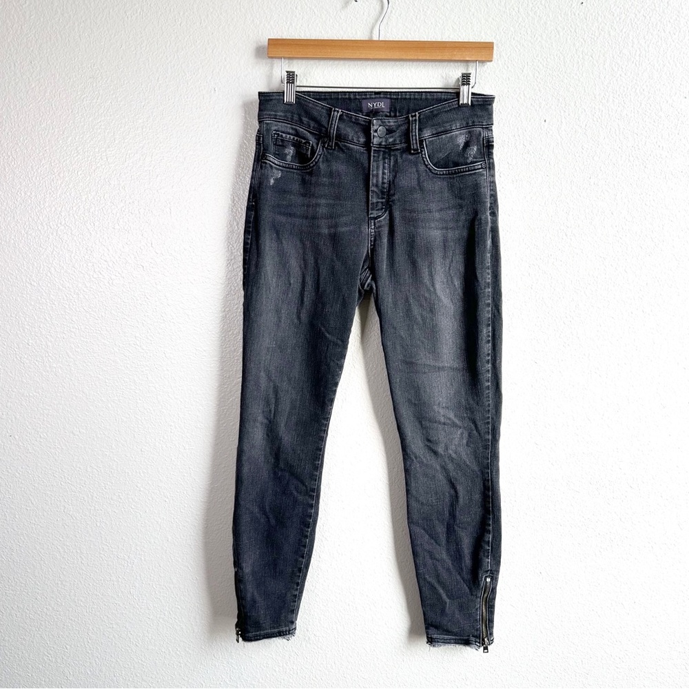 NYDJ BLack Ami Skinny Ankle Jeans With Lift Tuck Technology Women’s Size 4